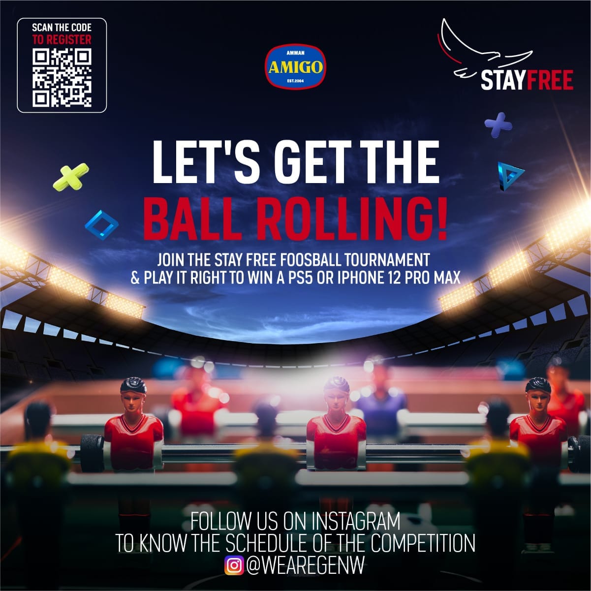 Stay Free Foosball Tournament at Amigo, June 1st 2021 ATICO